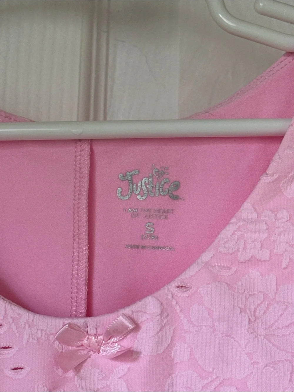 Girls pink Skort dress size 7/8 long sleeve lace